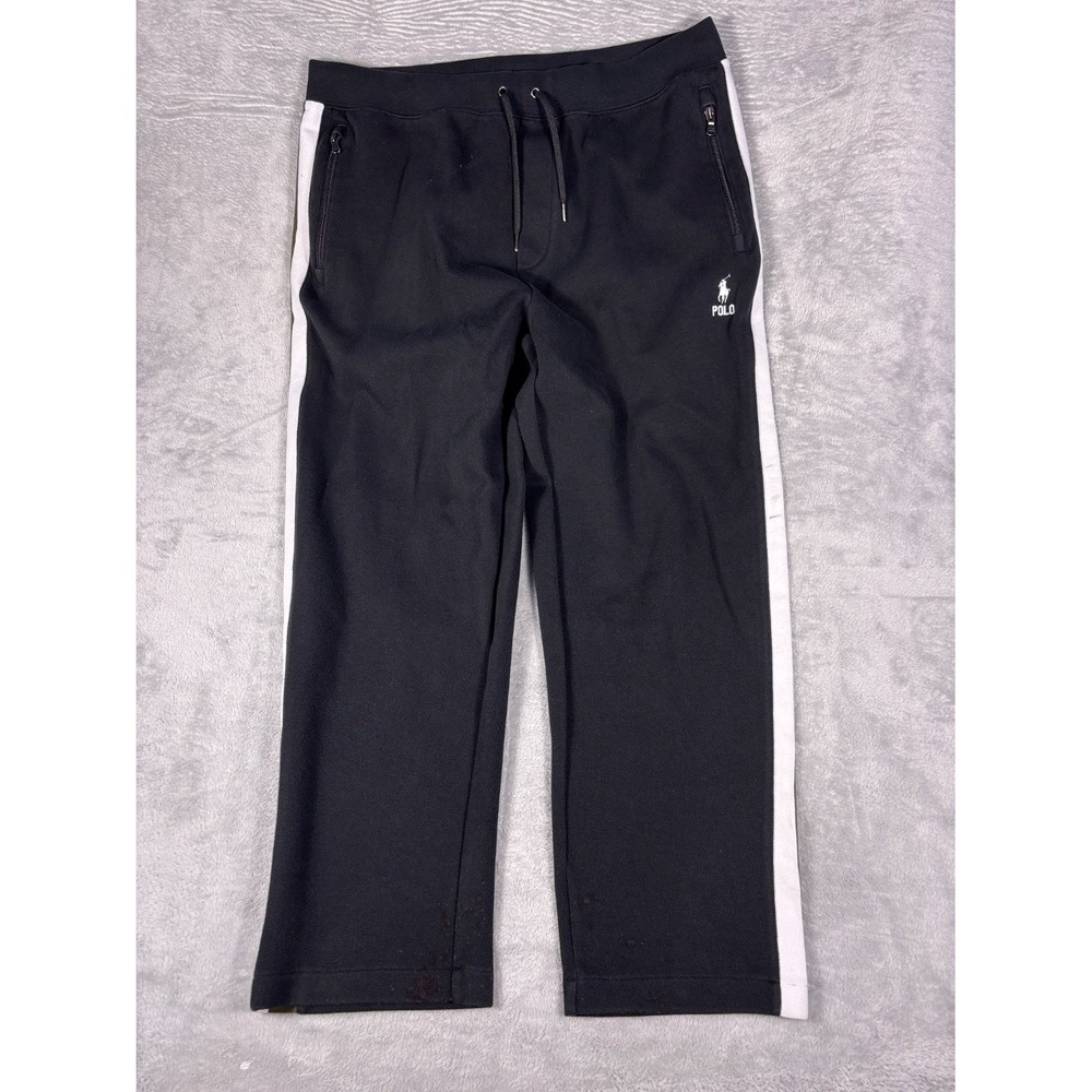 Polo Ralph Lauren Pants Mens XXL Black Striped Classic Fit Straight Leg